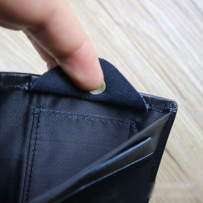 Gender-Neutral Custom Logo Front Pocket Wallet Rfid Blocking Thin Full Grain Leather