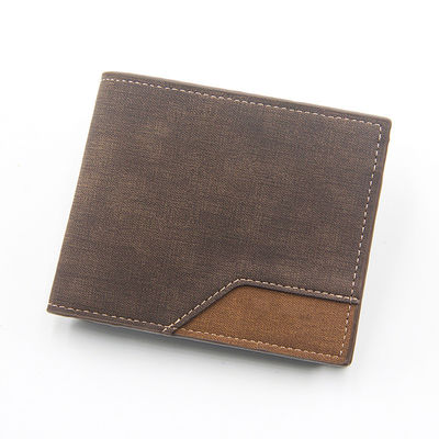 Availiable Sample Portable Card Wallet Oil Wax Cowhide Leather Money Bag for Men