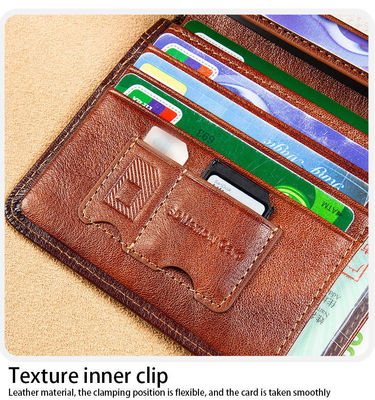 Anti-theft Short Wallets for Men Animal Prints Genuine Leather Multiple Card Slots