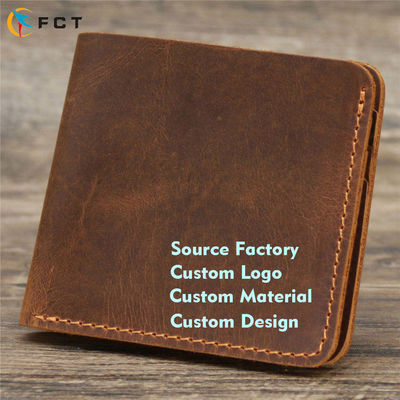 Creative Design Men's Genuine Leather Wallet with Multiple Card Slots and RFID Blocking
