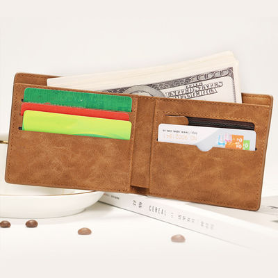 Multifunctional Money Holder in Vintage Style Custom Logo Wallet with Open Closure