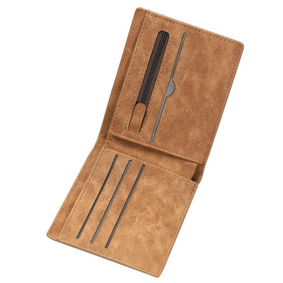 Multifunctional Money Holder in Vintage Style Custom Logo Wallet with Open Closure