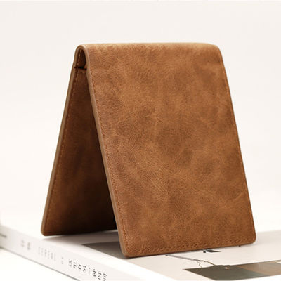 Multifunctional Money Holder in Vintage Style Custom Logo Wallet with Open Closure