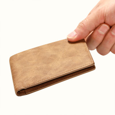 Multifunctional Money Holder in Vintage Style Custom Logo Wallet with Open Closure