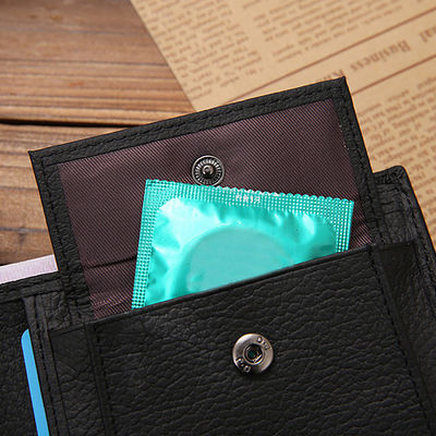 Men's Short Credit Card Holder Coin Purse Three Fold Zipper Pu Palmprint Leather Wallet