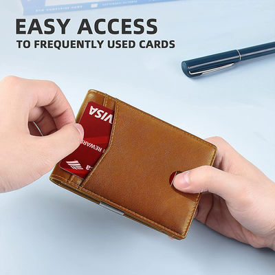 Men's RFID Carbon Fiber Credit Card Holder with Larger Capacity and Multiple Card Slots