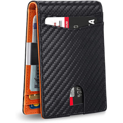 Men's RFID Carbon Fiber Credit Card Holder with Larger Capacity and Multiple Card Slots