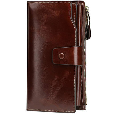 Multi Function Cards Holders Lady PU Leather Coin Bifold Purse with Big Cash Pockets OEM/ODM