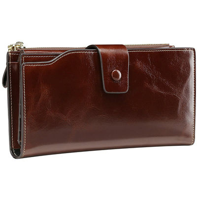 Multi Function Cards Holders Lady PU Leather Coin Bifold Purse with Big Cash Pockets OEM/ODM