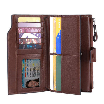Multi Function Cards Holders Lady PU Leather Coin Bifold Purse with Big Cash Pockets OEM/ODM