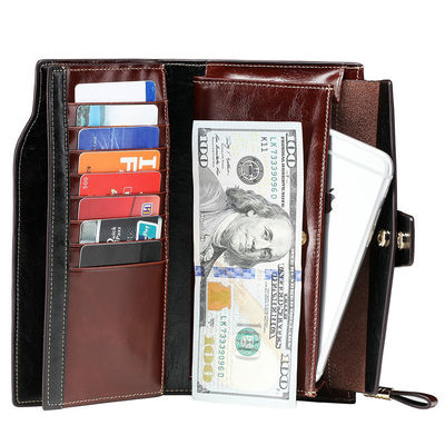 Multi Function Cards Holders Lady PU Leather Coin Bifold Purse with Big Cash Pockets OEM/ODM