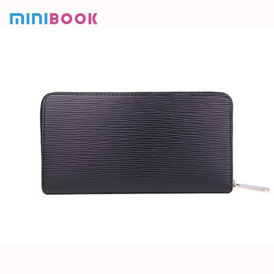 Multi-Function Passport Card Holder Genuine Leather Zipper Long Wallet for Men and Women