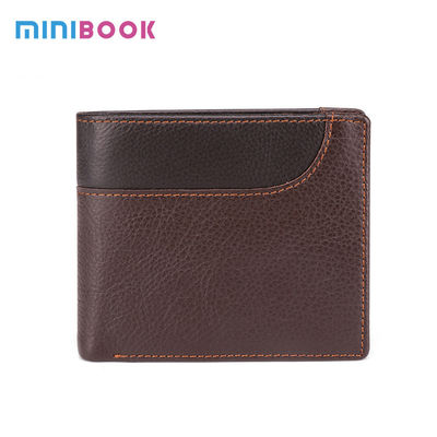 Multi Card Holder Business Retro Genuine Leather Men's RFID Blocking Anti-theft Wallet
