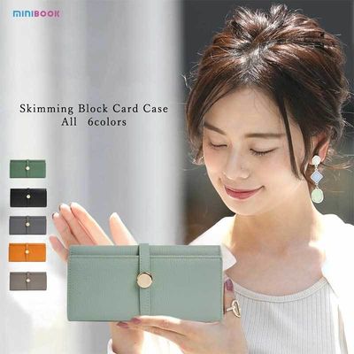 Minibook Genuine Leather Ladies Long Wallet with Custom Logo Zipper and Card Holder