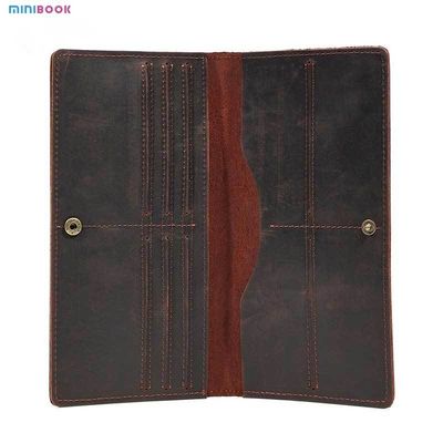 Mix Models Men's Crazy Horse Leather Purse with Advantage of Low MOQ and Vintage Design