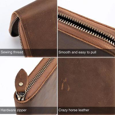 Business Retro Ulti-Card Holding Wallet With Zipper Perfect for Daily Life