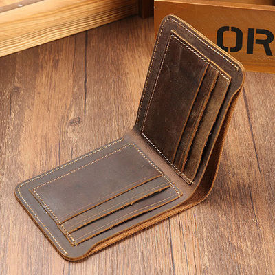 Men's Ultra-thin Designer Wallets made of GENUINE LEATHER with Credit Card Slots