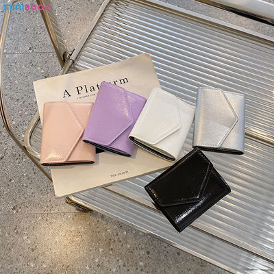 Women's Three Fold Short Wallet with Card Holder Low MOQ Mix Models Leather Coin Purse