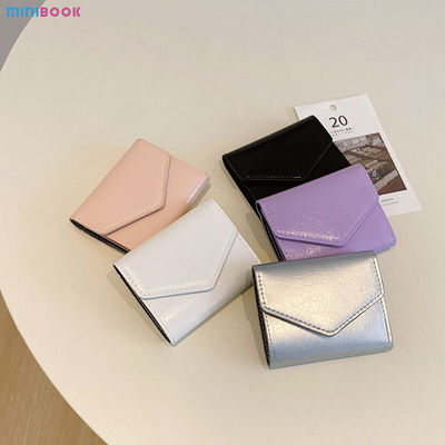 Women's Three Fold Short Wallet with Card Holder Low MOQ Mix Models Leather Coin Purse