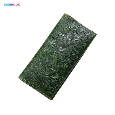 Daily Life Wallet Length Long Women Leather Wallet With Clear PVC Windows And Material
