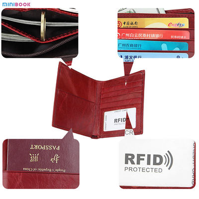 Vintage Style Rfid Blocking Genuine Leather Purses For Multi-Functional Money Purses