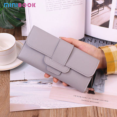 Open Closure Type Women's Leather Wallets And Purses Small Size Candy Color Wallet