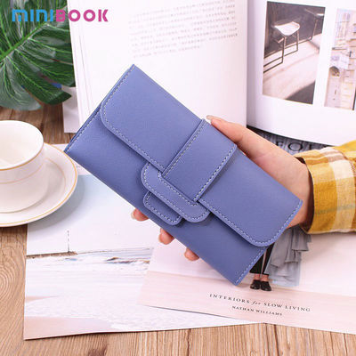 Open Closure Type Women's Leather Wallets And Purses Small Size Candy Color Wallet