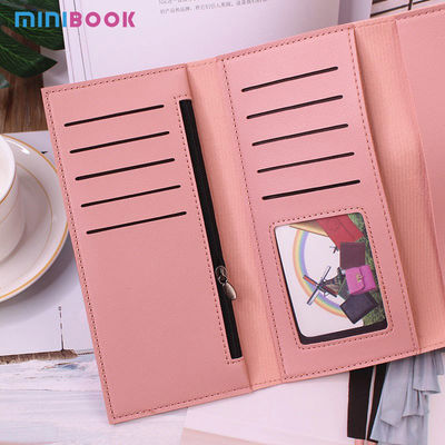 Open Closure Type Women's Leather Wallets And Purses Small Size Candy Color Wallet