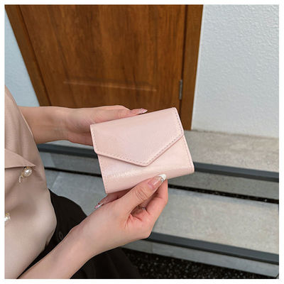 Availiable Women's Leather Card Wallet Holders with Coin Purse and Short Wallet Length