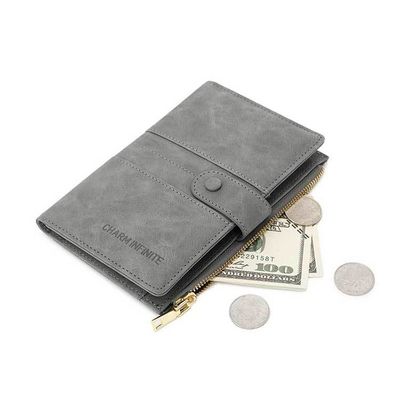 Advantage Leather Unisex Rfid Passport Holder for Fashion Business Travel Card Holder
