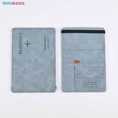 Vintage Business Passport Covers Holder Multi-Function ID Bank PU Leather Wallet Case