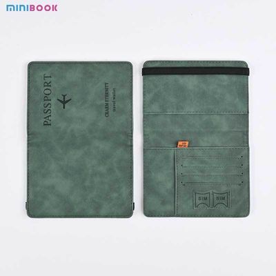 Vintage Business Passport Covers Holder Multi-Function ID Bank PU Leather Wallet Case