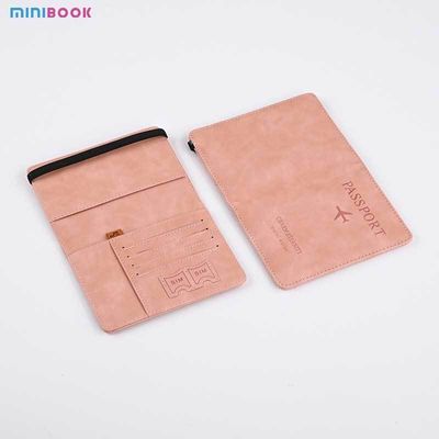 Vintage Business Passport Covers Holder Multi-Function ID Bank PU Leather Wallet Case