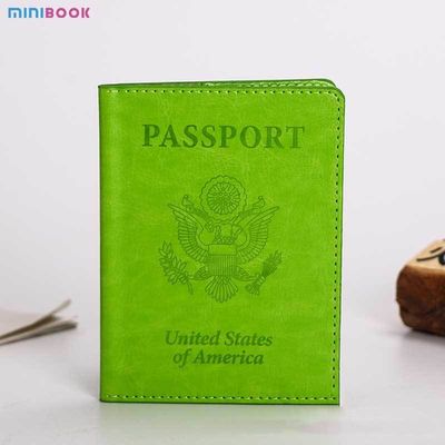 2023 USA Passport Holder Sleeve Custom Logo for Personalized Traveling in PU Leather