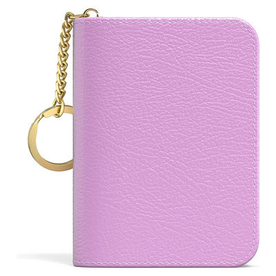 Custom Printing Wallet Mobile Credit Card Holder with Keychain and Portefeuille Femme