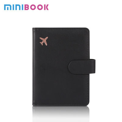PU Passport Cover Holder Flip Wallet RFID Block Leather Card Case for Family Vacation
