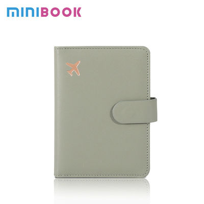 PU Passport Cover Holder Flip Wallet RFID Block Leather Card Case for Family Vacation