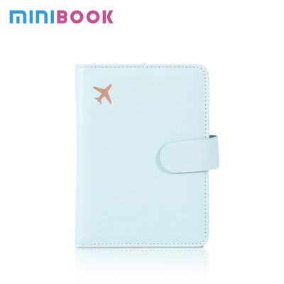 PU Passport Cover Holder Flip Wallet RFID Block Leather Card Case for Family Vacation