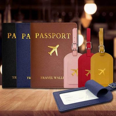 Low MOQ Mix Models Vegan Leather Passport Holder and Suitcase Tag for Smooth B2B Travel