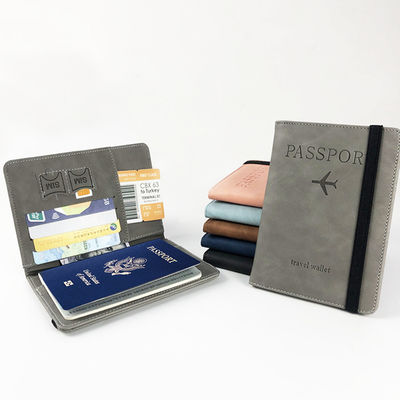 Custom Logo Avaliable Durable Eco Friendly Passport Holder with Sim Pocket Band Strap