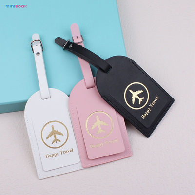 Custom Logo Gold Foiled Passport Holder Luggage Tag Gift Set For Travel Accessories