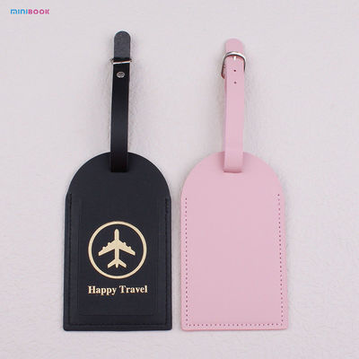 Custom Logo Gold Foiled Passport Holder Luggage Tag Gift Set For Travel Accessories