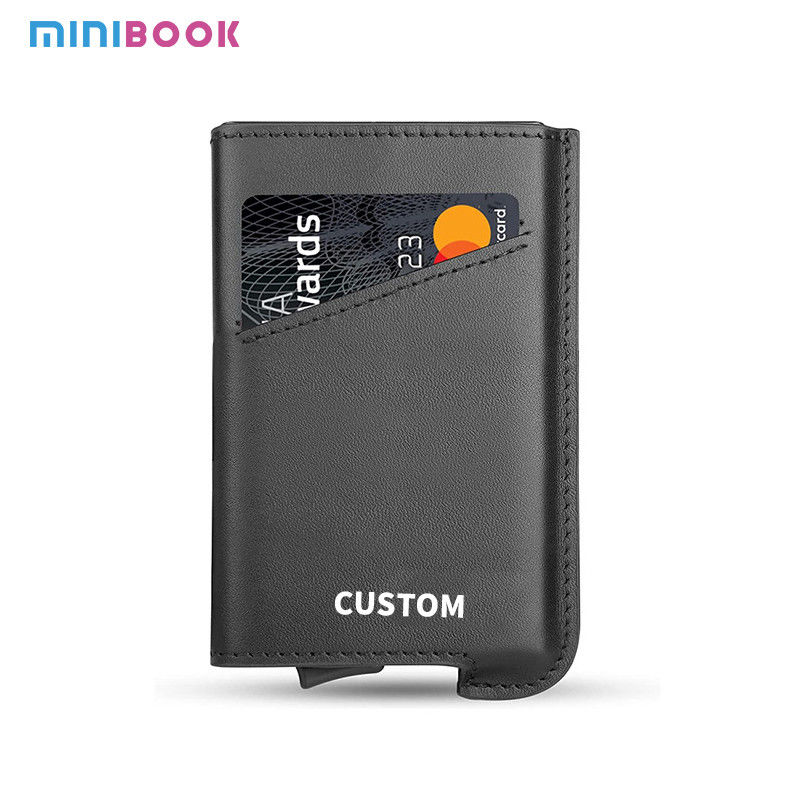Design Fashionable Men's Credit Card Holder Wallet with RFID Blocking and Auto Pop Up