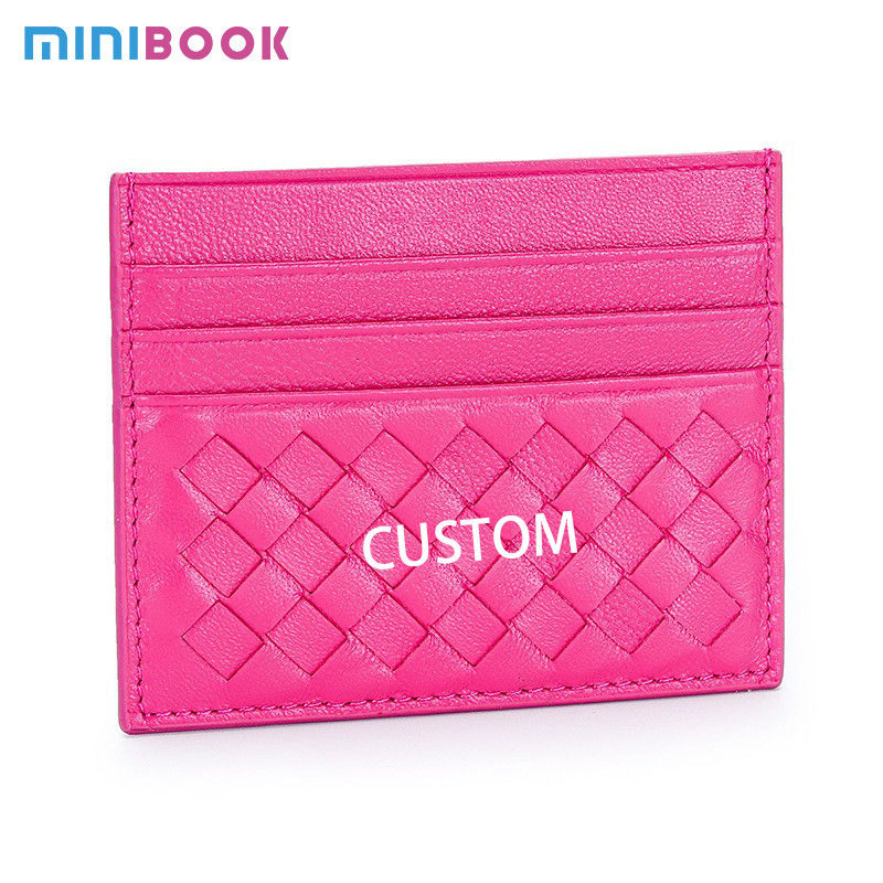 Ultra-thin Mini Sheepskin Credit Card Holder for Women Multi-card Slots and Fashion Bus