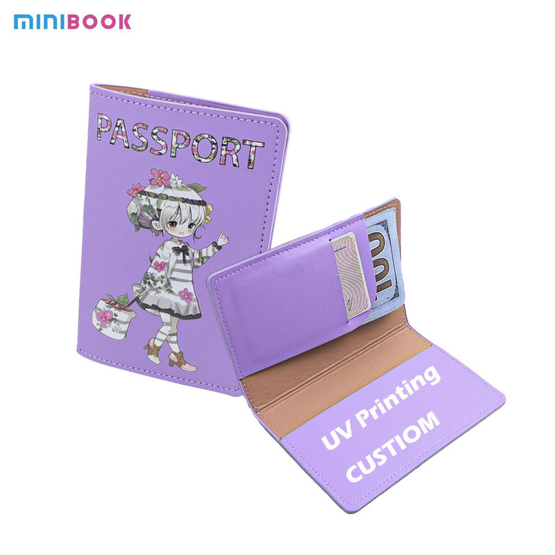 Custom Logo Avaliable RFID Blocking Leather Passport Cover Holder for Family Travel