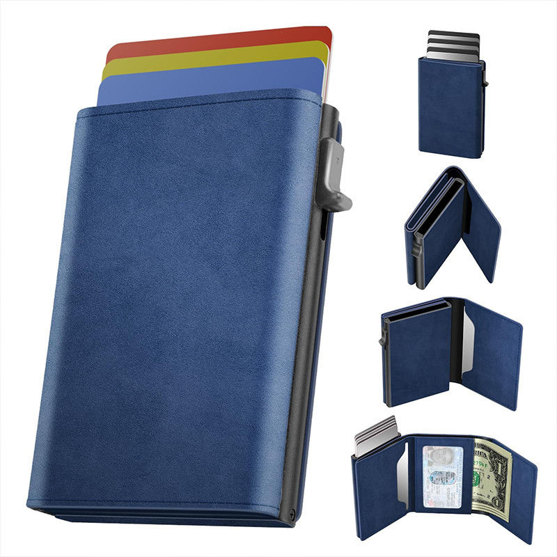 Keep Your Cards Safe and Stylish with Our Fashionable RFID Aluminum Metal Card Holder