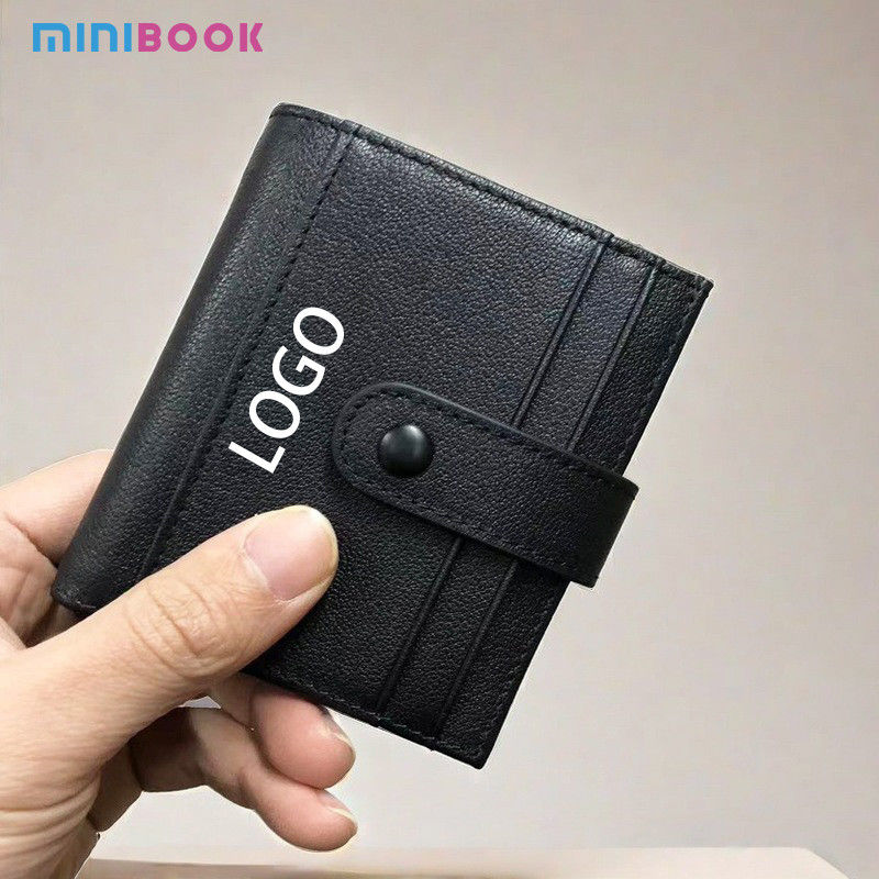Japanese Style Men's Leather Wallet with Multiple Card Slots and Anti-Theft Feature