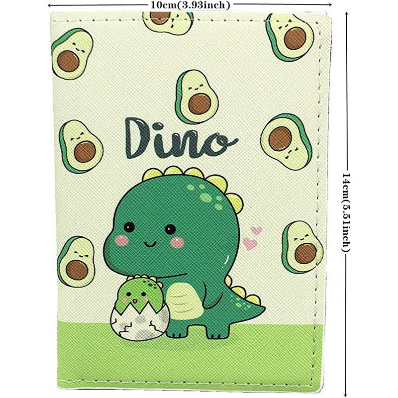 Convenient PU Leather Passport Holder Luggage Tag Document Bag with Printed Pictures