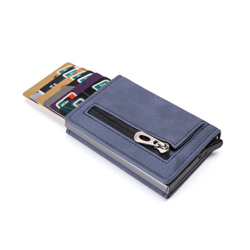 Fashion Style Multifunctional Metal Card Holder Men's Business Wallet with Custom Logo