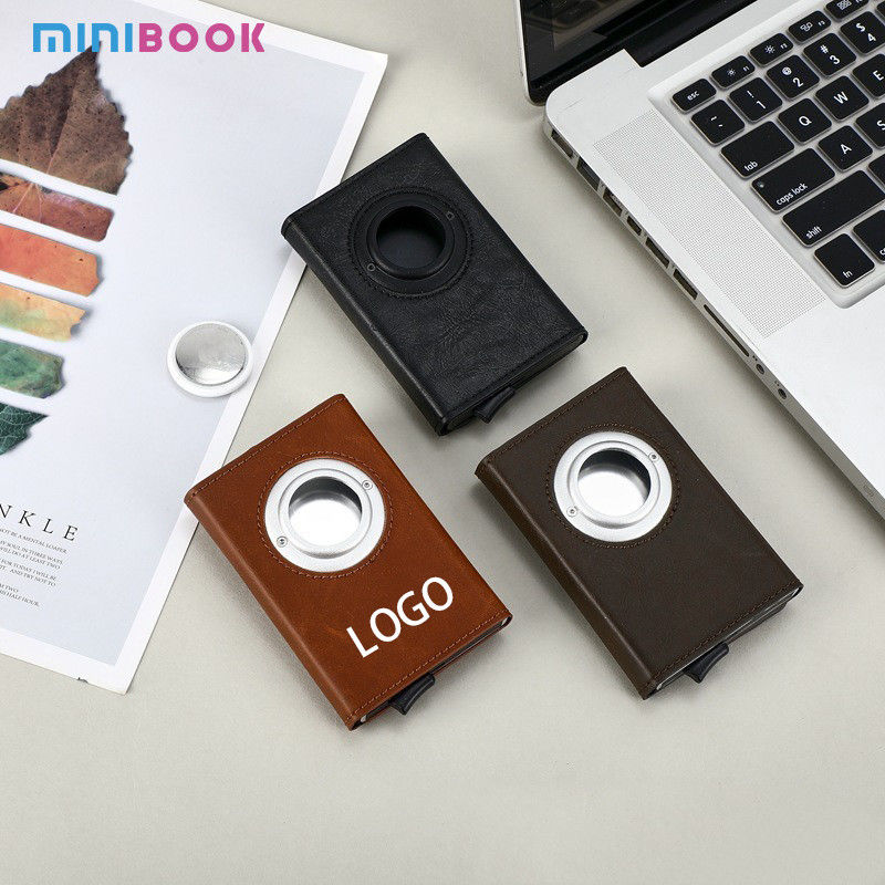 Rfid Blocking Metal Man Smart Wallet Card Holder With Money Clip Package Weight 0.1kg